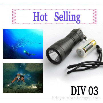 Rotary Switch Aluminum CREE Scuba Diving Torch LED